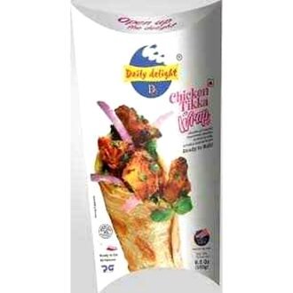 DAILY DELIGHT CHICKEN TIKKA WRAP 185G, topdesimart, top desi mart