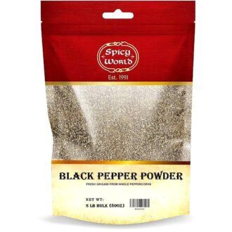 SPICY WORLD BLACK PEPPER WHOLE 5LB, topdesimart, top desi mart