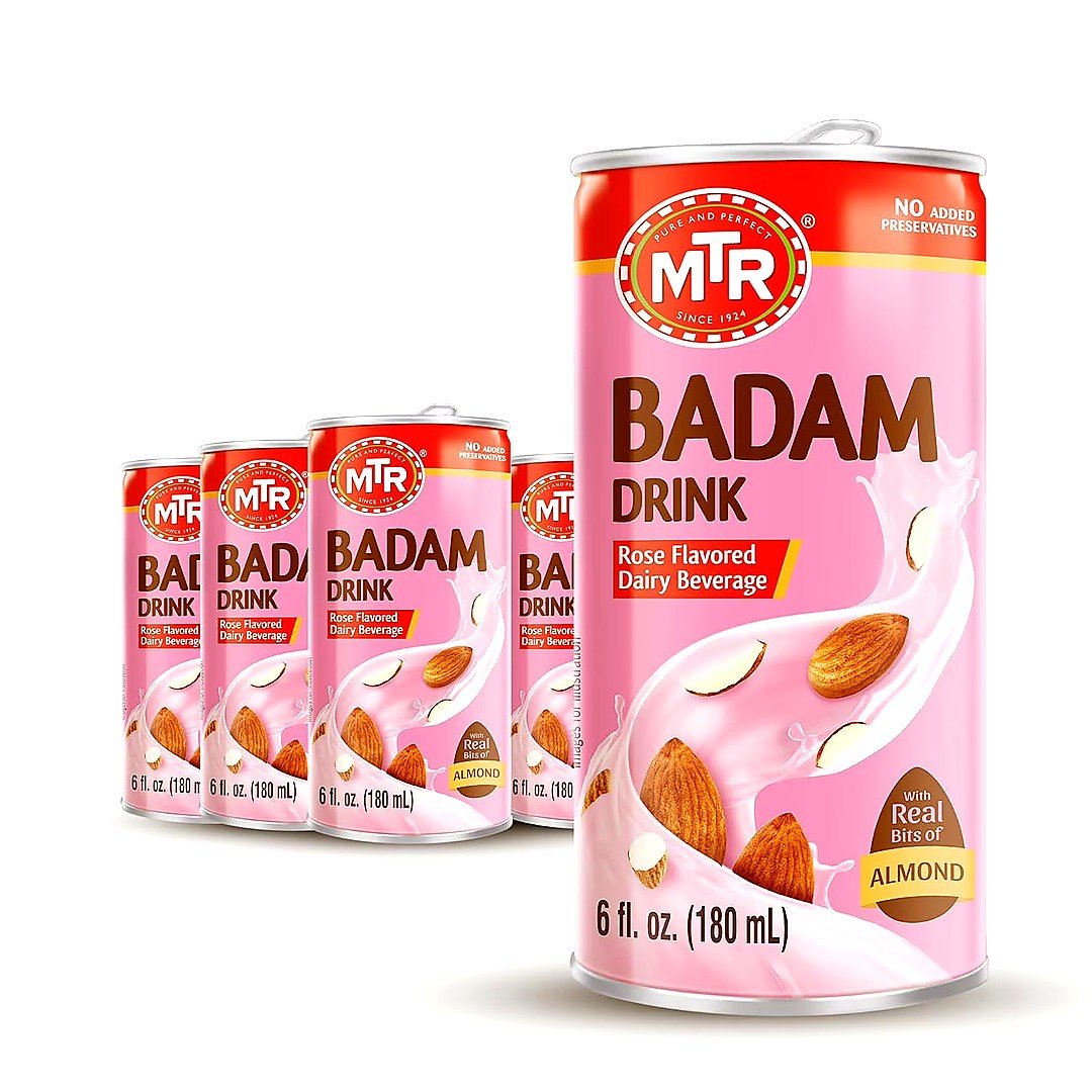 MTR BADAM DRINK ROSE 6PACK, topdesimart, top desi mart