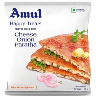 AMUL CHEESE ONION PARATHA 4PC, topdesimart, top desi mart