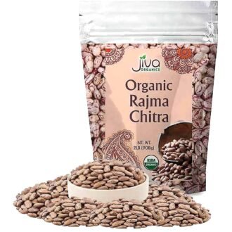 JIVA ORGANIC RAJMA CHITRA 2LB, topdesimart, top desi mart