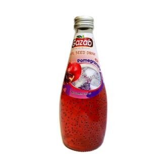 GAZAB BASIL SEED POMGRNTE DRINK 290ML, topdesimart, top desi mart