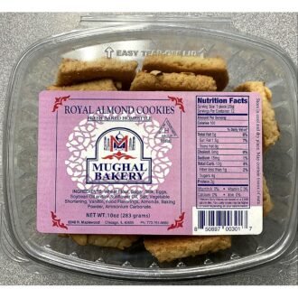 MUGHAL BAKERY ROYAL ALMOND COOKIES 283G, topdesimart, top desi mart