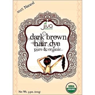 JIVA ORGANIC DARK BROWN DYE 100G, topdesimart, top desi mart