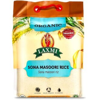 LAXMI ORGANIC SONAMASOORI RICE 10LB, topdesimart, top desi mart