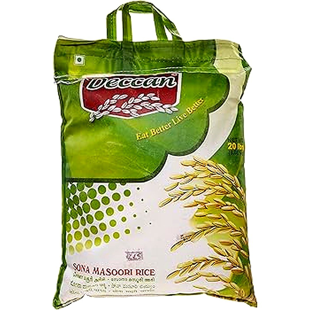 DECCAN SONA MASOORI RICE 20LB, topdesimart, top desi mart