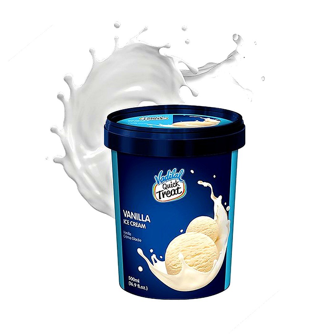 VADILAL VANILA ICECREAM 500ML, topdesimart, top desi mart
