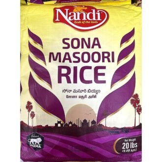 NANDI SONAMASOORI RICE 20LB, topdesimart, top desi mart