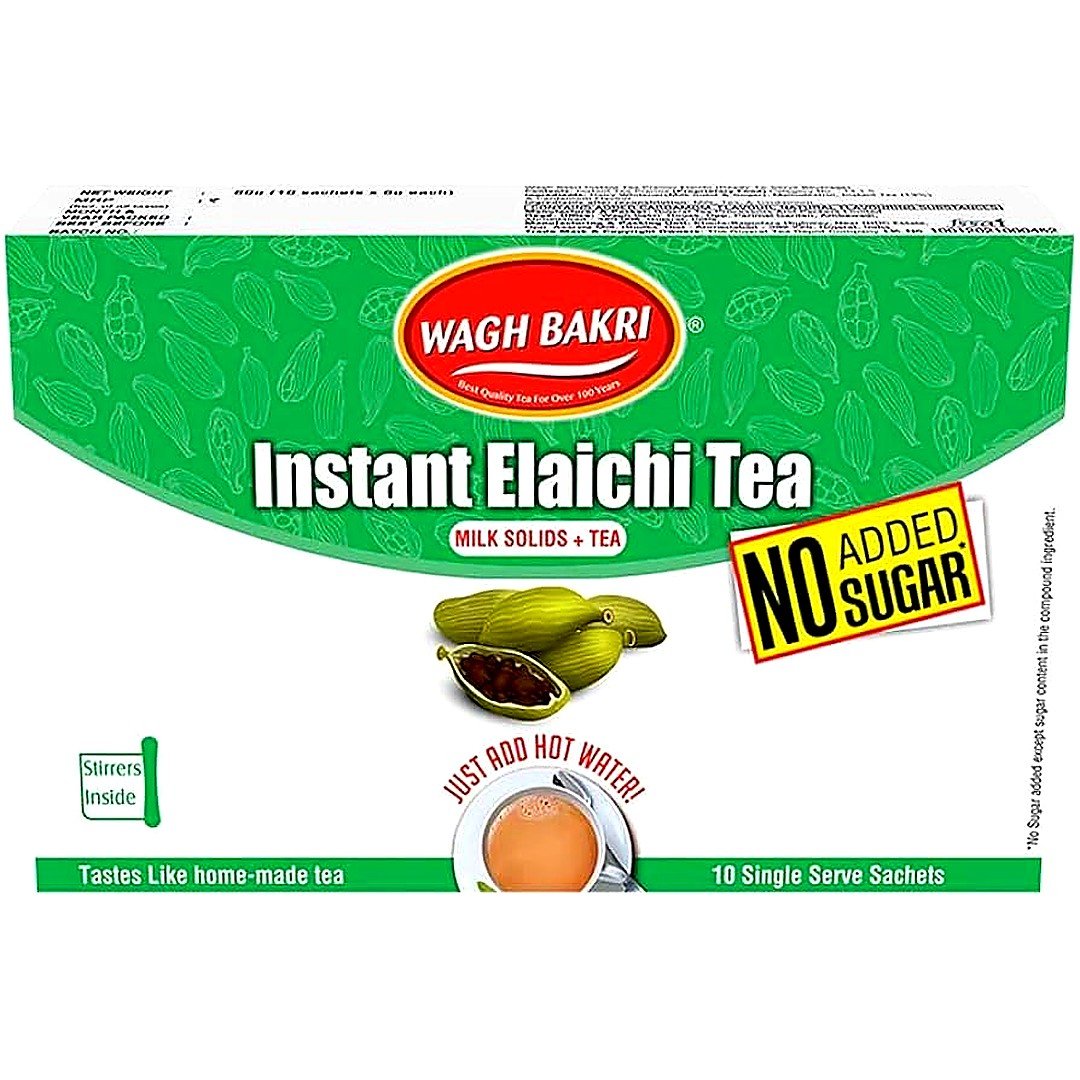 WAGH BAKRI INSTANT ELACHI TEA 80 GMS, topdesimart, top desi mart