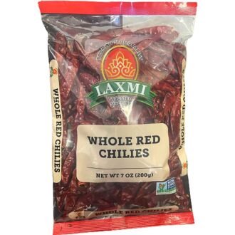LAXMI RED CHILI WHOLE 200G, topdesimart, top desi mart