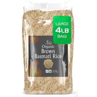 JIVA ORGANIC BRWN BASMATI RICE 4LB, topdesimart, top desi mart
