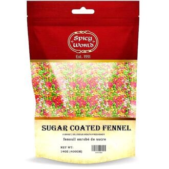 SPICY WORLD SUGAR COATED FENNEL 5LB, topdesimart, top desi mart