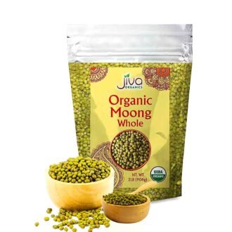 JIVA ORGANIC MOONG WHOLE 2LB, topdesimart, top desi mart