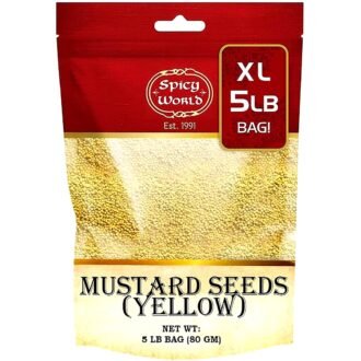 SPICY WORLD MUSTARD SEEDS 5LB, topdesimart, top desi mart