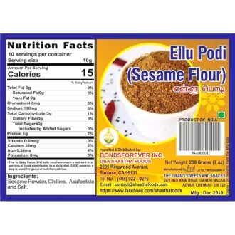 GRAND SWEETS & SNACKS SESAME PODI 200G, topdesimart, top desi mart