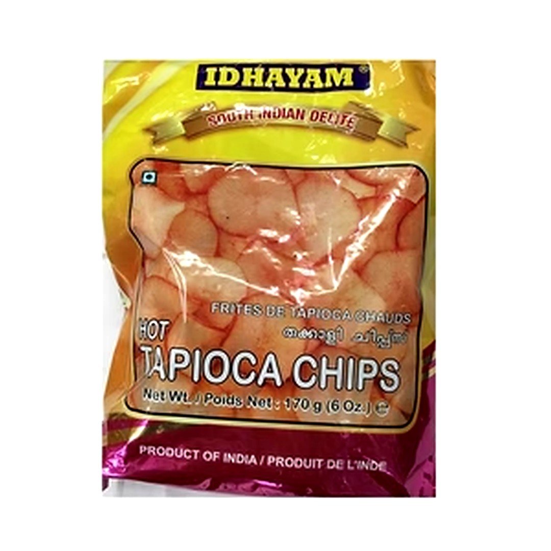 IDHAYAM HOT TAPIOCA CHIPS 170G, topdesimart, top desi mart