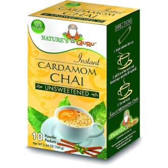 NATURES GURU INSTANT CARDMOM CHAI 10PCK, topdesimart, top desi mart