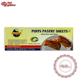 DAILY DELIGHT PUFF PASTRY SHEET 1LB, topdesimart, top desi mart