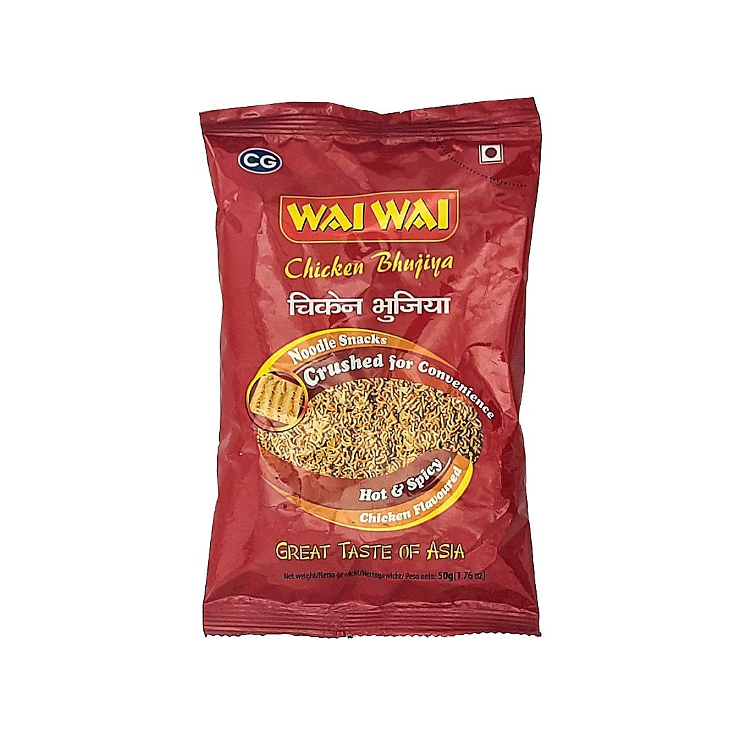 WAI WAI CHKN BHUJIYA 50G, topdesimart, top desi mart