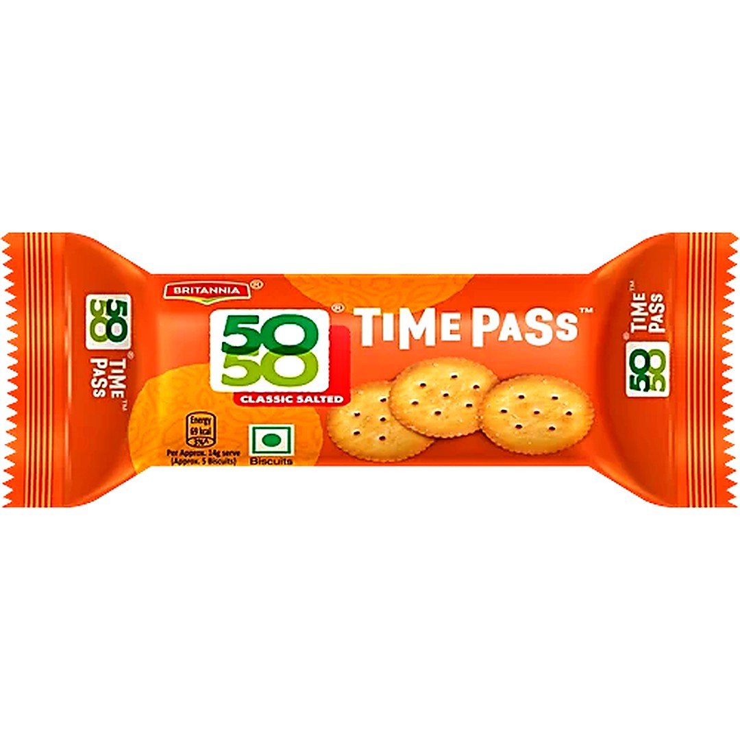 BRITANNIA 50-50 TIMEPASS 39G, topdesimart, top desi mart