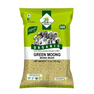 24MANTRA ORAGANIC GRN MOONG DAL 4LB, topdesimart, top desi mart