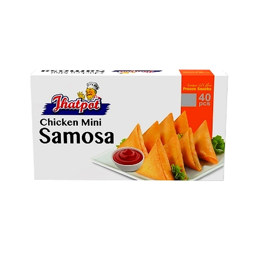 JHATPOT VEG MINI SAMOSA 400G, topdesimart, top desi mart