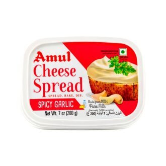 AMUL CHEESE SPRD GARLIC 200G, topdesimart, top desi mart