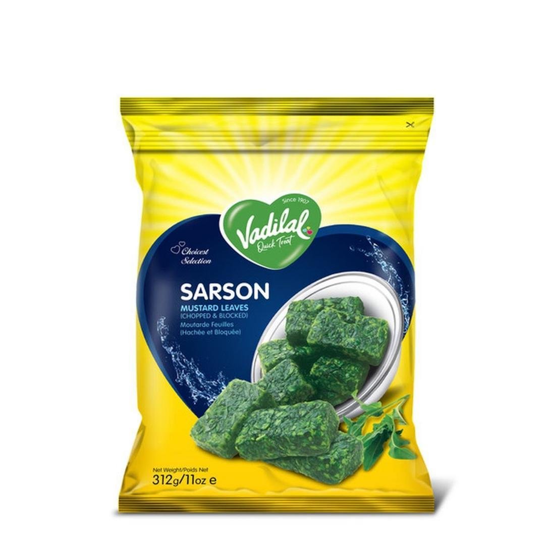 VADILAL SARSON MUSTARD LEAVES 312G, topdesimart, top desi mart