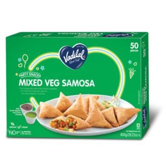 VADILAL MIX VEG SAMOSA 800G, topdesimart, top desi mart