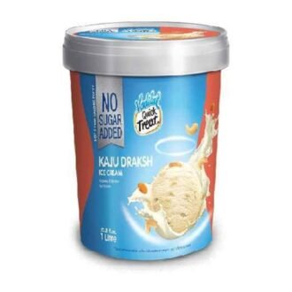 VADILAL KAJU DRAKSH SUGAR FREE ICE CREAM 1L, topdesimart, top desi mart