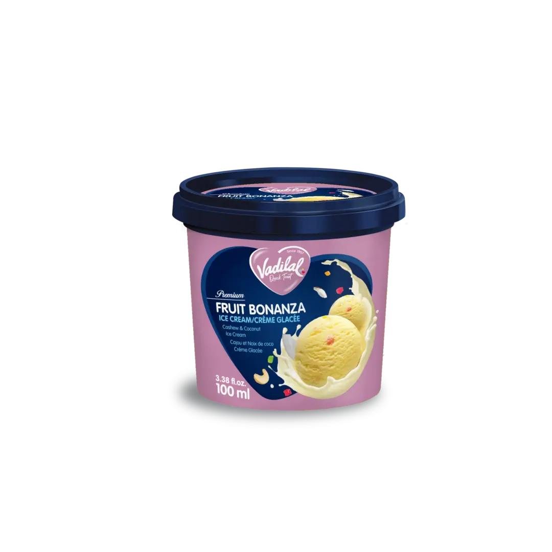 VADILAL FRUIT BONAZA ICECREAM 100ML, topdesimart, top desi mart