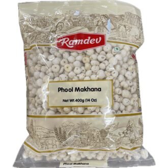 RAMDEV PHOOL MAKHANA 400G, topdesimart, top desi mart