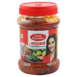 RATO BHALE MIXED PICKLE 350G, topdesimart, top desi mart