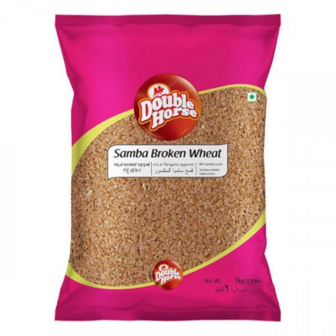 DOUBLE HORSE BROKEN WHEAT 1KG, topdesimart, top desi mart
