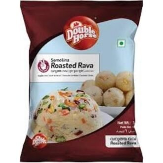 DOUBLE HORSE SEMOLINA RSTED RAVA 1KG, topdesimart, top desi mart