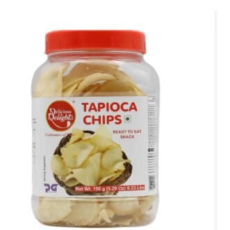 DAILY DELIGHT TAPIOCA CHIPS S 150G, topdesimart, top desi mart