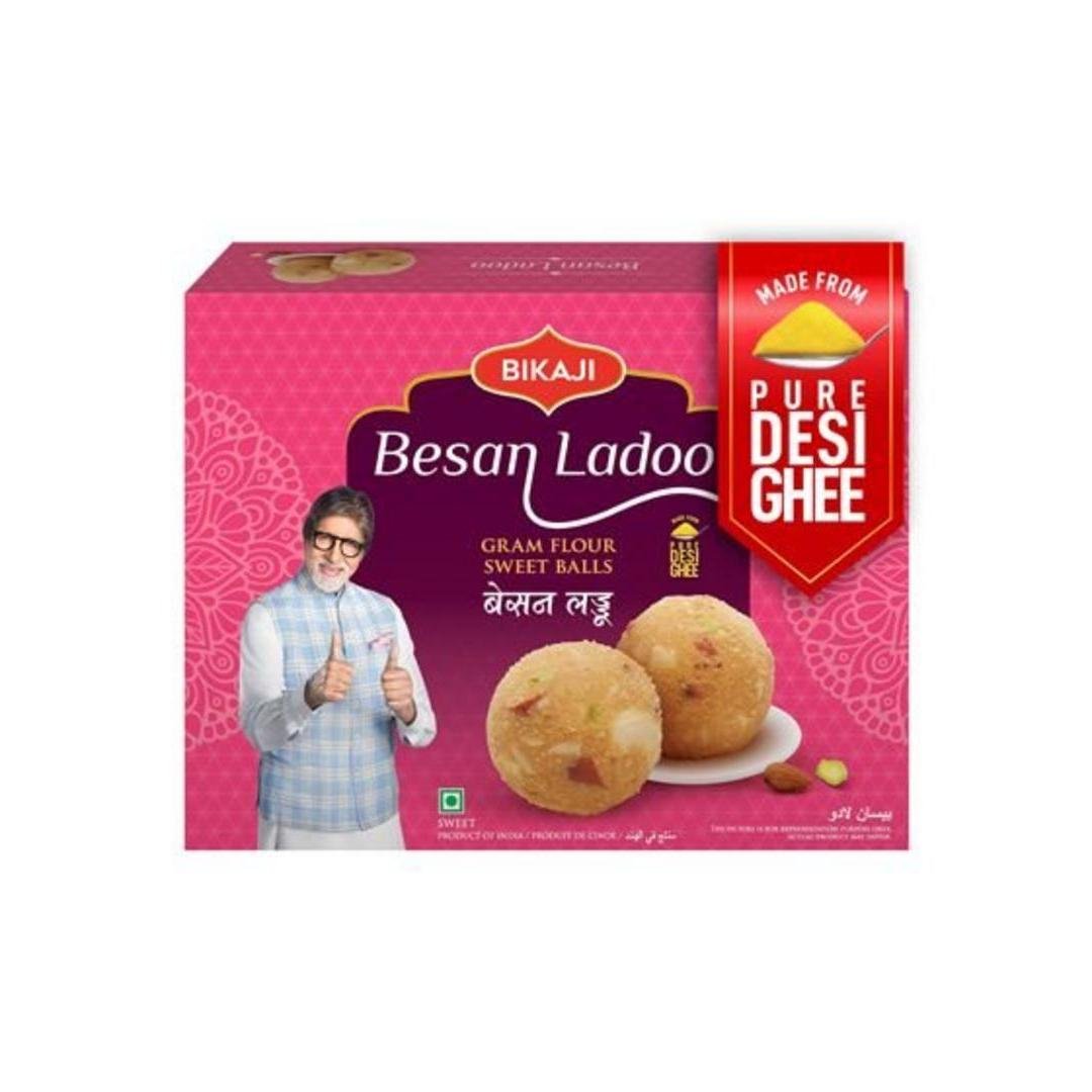 BIKAJI BESAN LADOO 400G, topdesimart, top desi mart