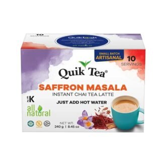 QUICKTEA SAFFRON-MASALA CHAI 10PCK, topdesimart, top desi mart