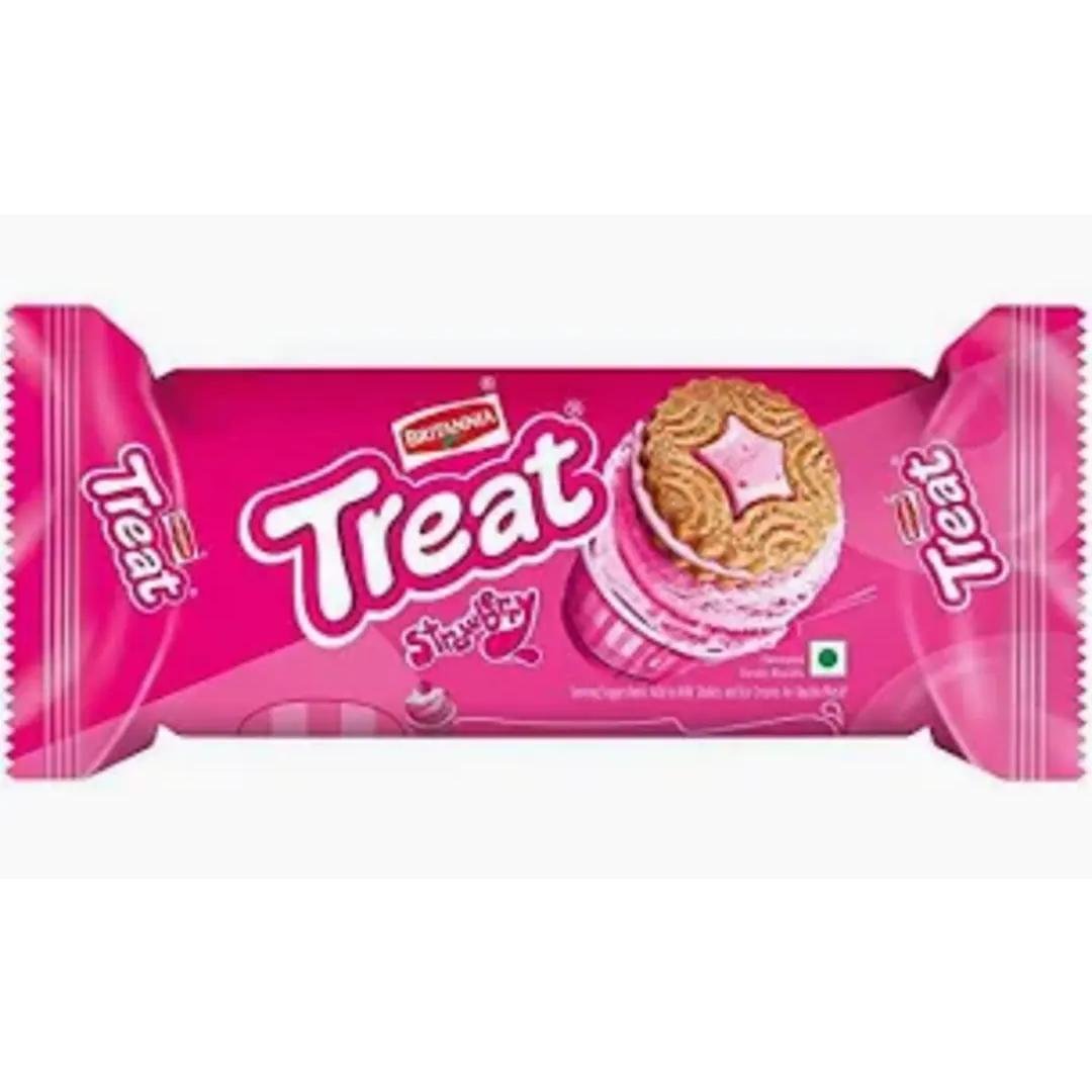 BRITANNIA TREAT STRAWBERRY 100G, topdesimart, top desi mart