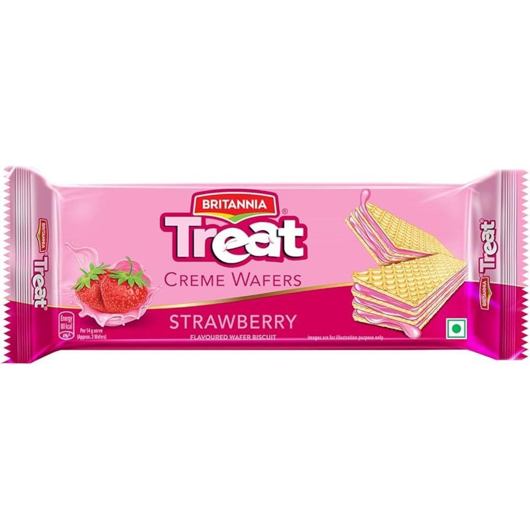 BRITANNIA TREAT STRAWBERRY FP 500G, topdesimart, top desi mart