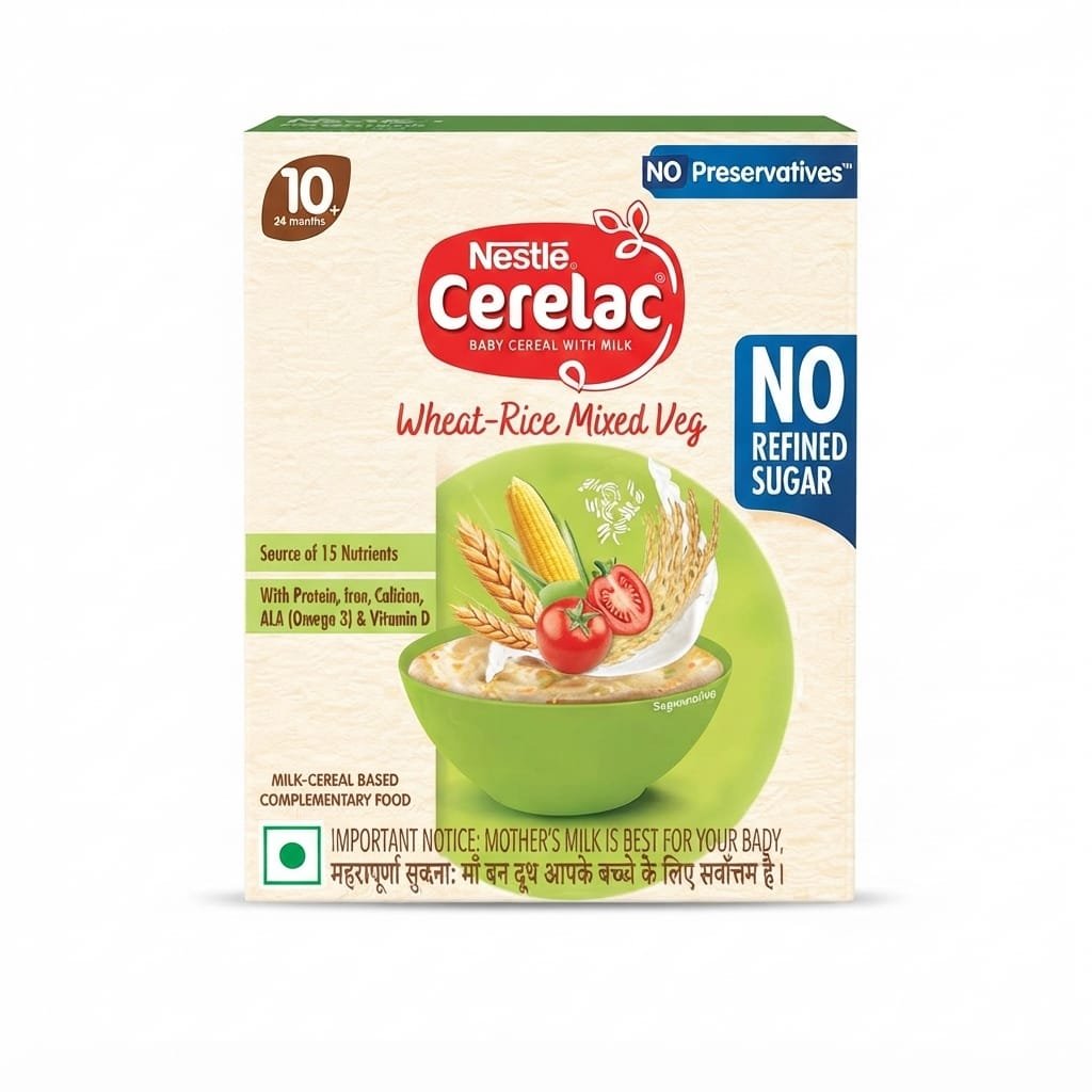 CERELAC WHEAT RICE MIXVEG 300G