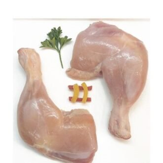Fresh Skinless Chicken Leg Quarters (Cut) 3.29 lb – Approx. 1.5–2 lb Each