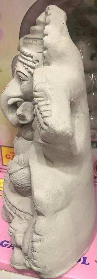 GANESH IDOL (NO COLOUR) 6 INCH - Image 4