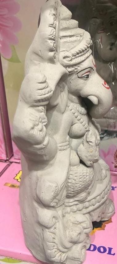 GANESH IDOL (NO COLOUR) 6 INCH - Image 2