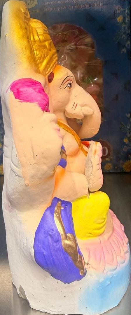 GANESH IDOL (MULTI COLOUR) 10 INCH - Image 2