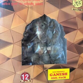 GANESH IDOL (NO COLOUR) 12 INCH