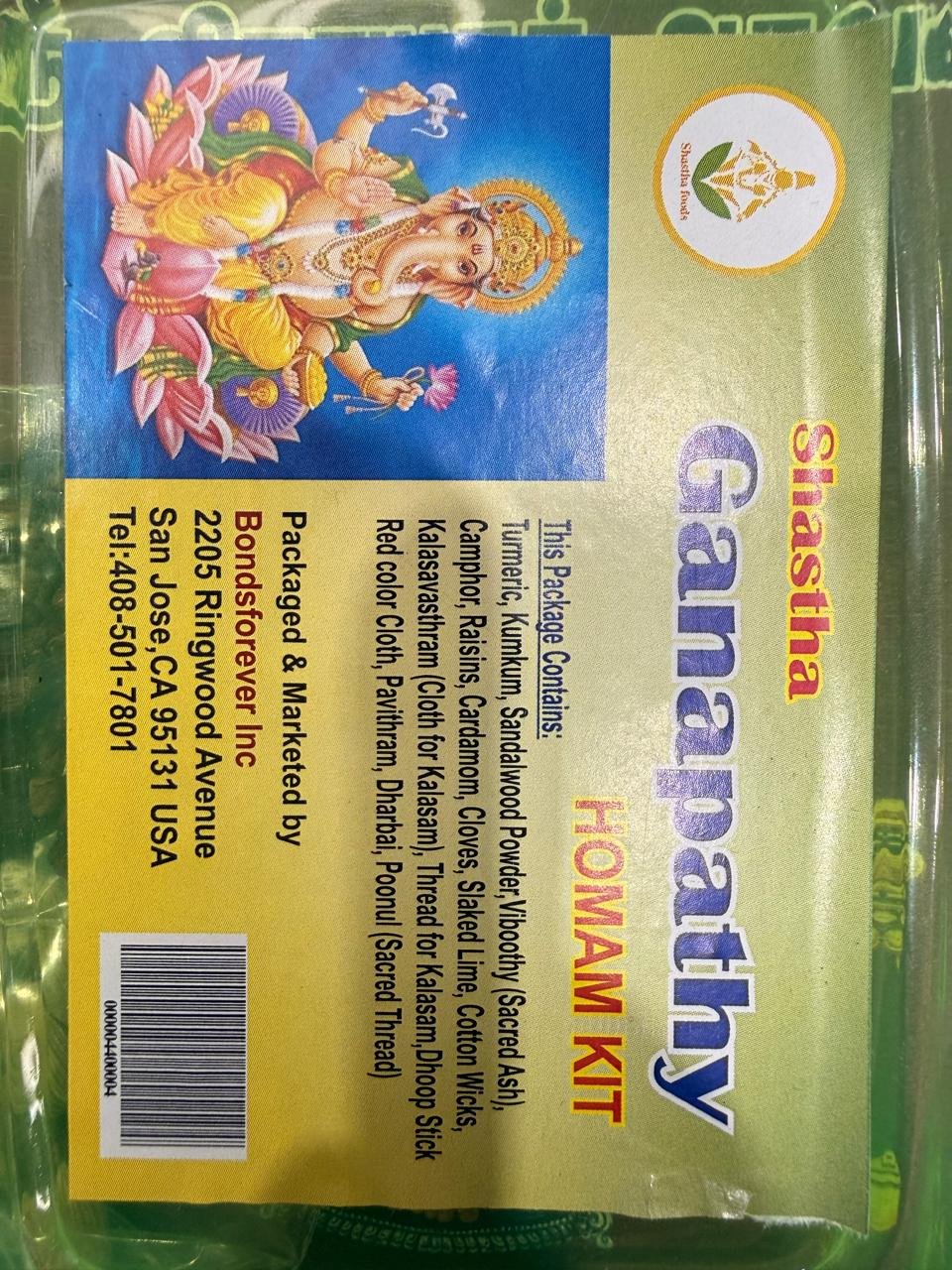 SHASTHA GANAPATHY HOMAM KIT