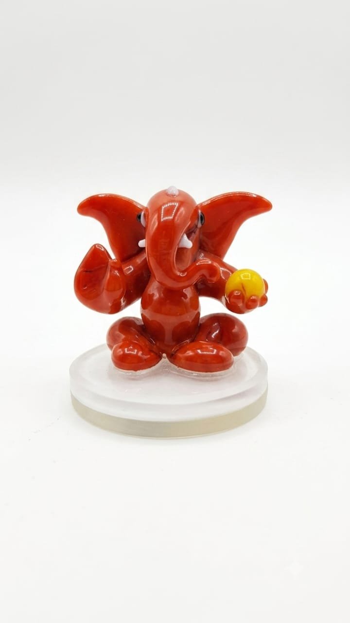 CAR CENTRE PIECE GANESH IDOL- RED
