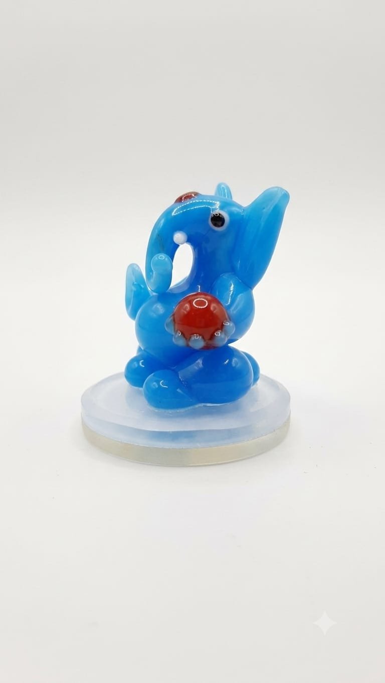CAR CENTRE PIECE GANESH IDOL- BLUE - Image 2