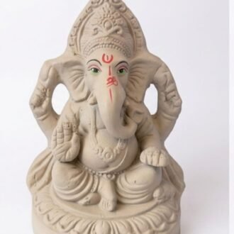 GANESH IDOL (NO COLOUR) 10 INCH